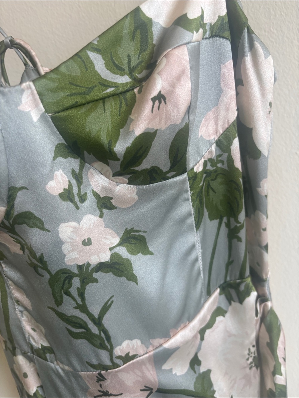 Reformation tarragon print silk Midi Dress - Picture 8 of 10